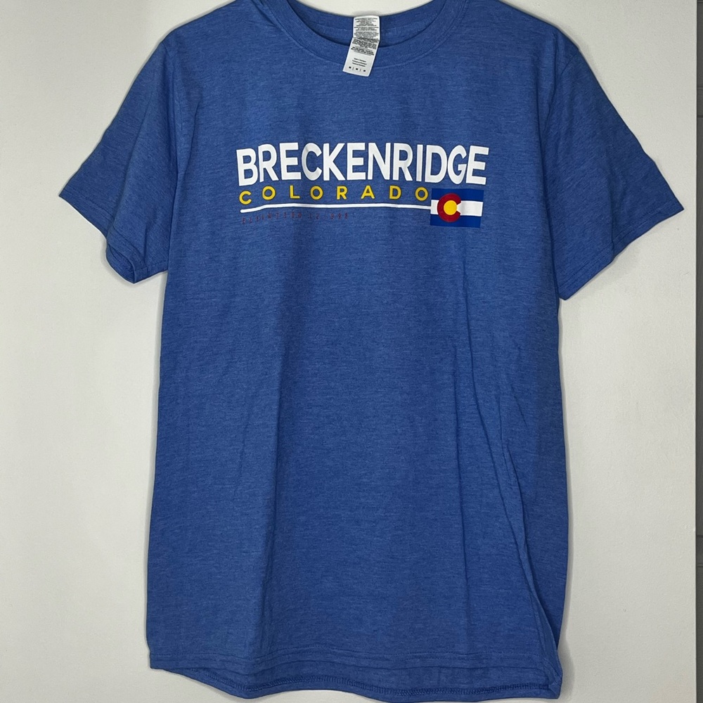 Blue graphic tee